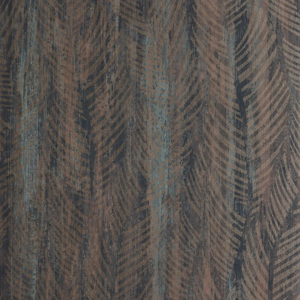 Tapet Bramble, Caramel Brown Luxury Leaf, 1838 Wallcoverings, 5.3mp / rola