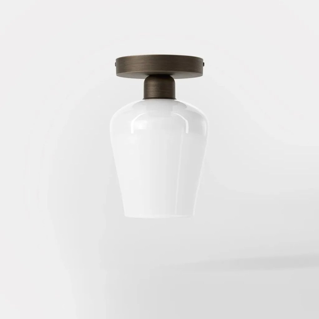 Plafoniera design italian din alama si sticla Talis