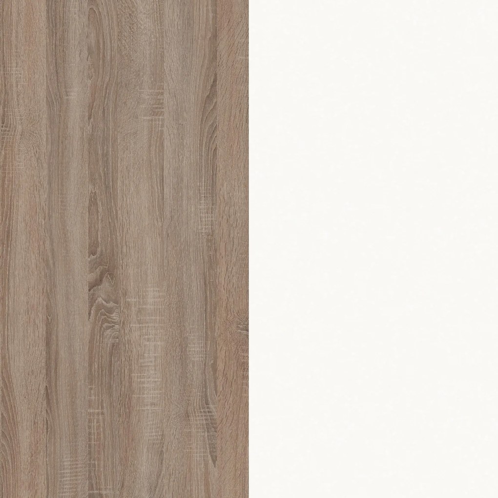 Set Bucatarie Ara, Stejar Sonoma Inchis/Alb, L 120 cm