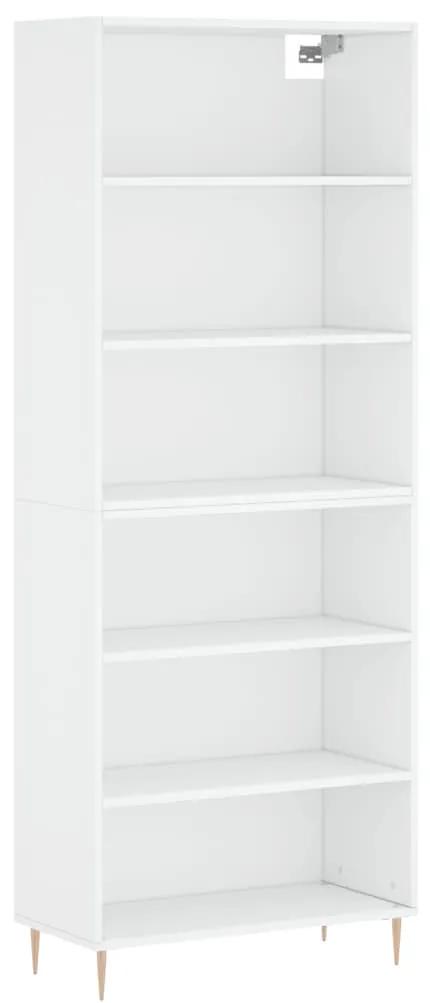 3189557 vidaXL Dulap înalt, alb, 69,5x32,5x180 cm, lemn prelucrat