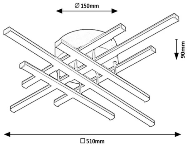 Lustră LED aplicată TATJANA 6xLED/40W/230V 4000K Rabalux 3014
