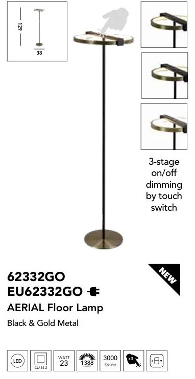 Lampadar, Lampa de podea LED stil modern Aerial