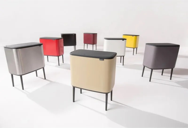 Cos de gunoi Brabantia Bo Touch 651105, 36 l, Deschidere lina si silentioasa, Gri