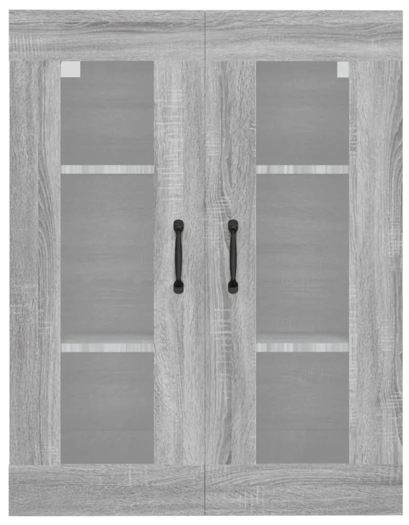 Dulap de perete suspendat, gri sonoma, 69,5x34x90 cm 1, sonoma gri
