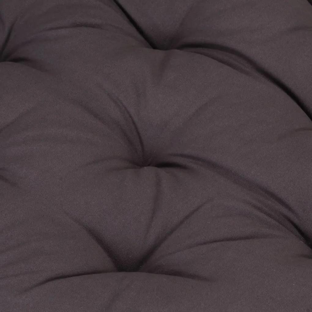 Perna podea canapea din paleti antracit 120 x 40 x 7 cm bumbac 1, Antracit, 120 x 40 x 7 cm