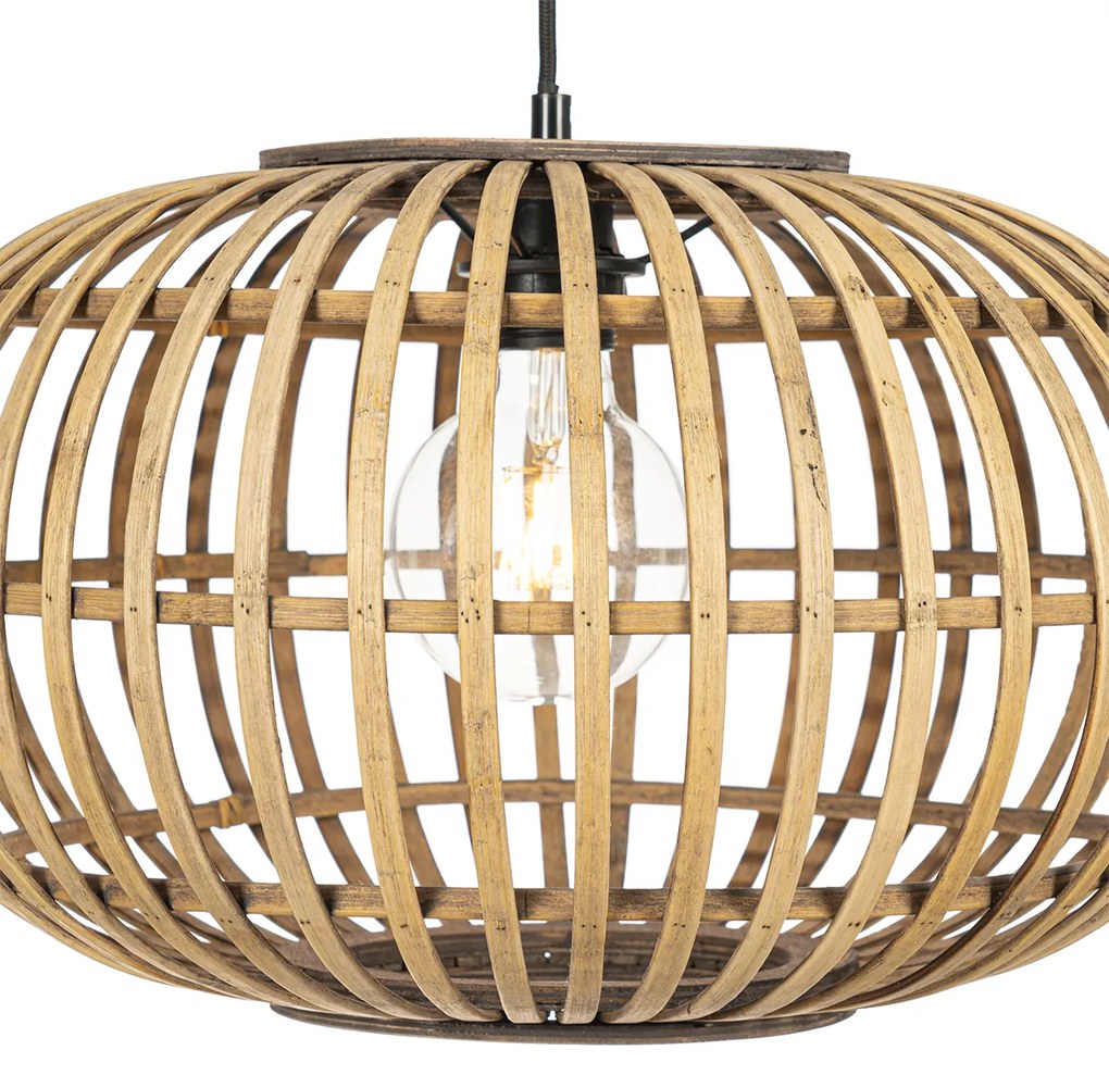 Lampă suspendată orientală din bambus 44 cm - Amira