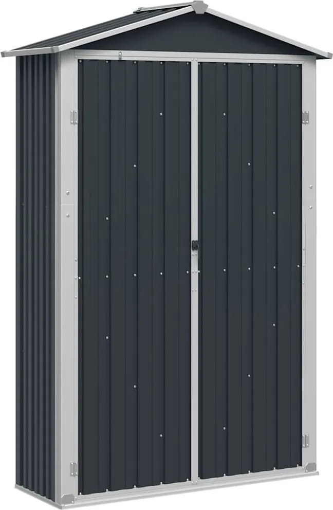 vidaXL Șopron de grădină, antracit, 116x45x175 cm, oțel galvanizat