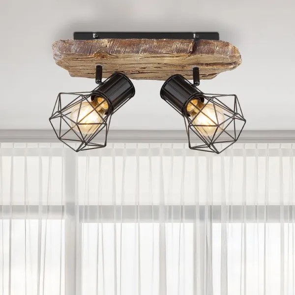 Globo 54017W-2 - Spot PRISKA 2xE27/60W/230V