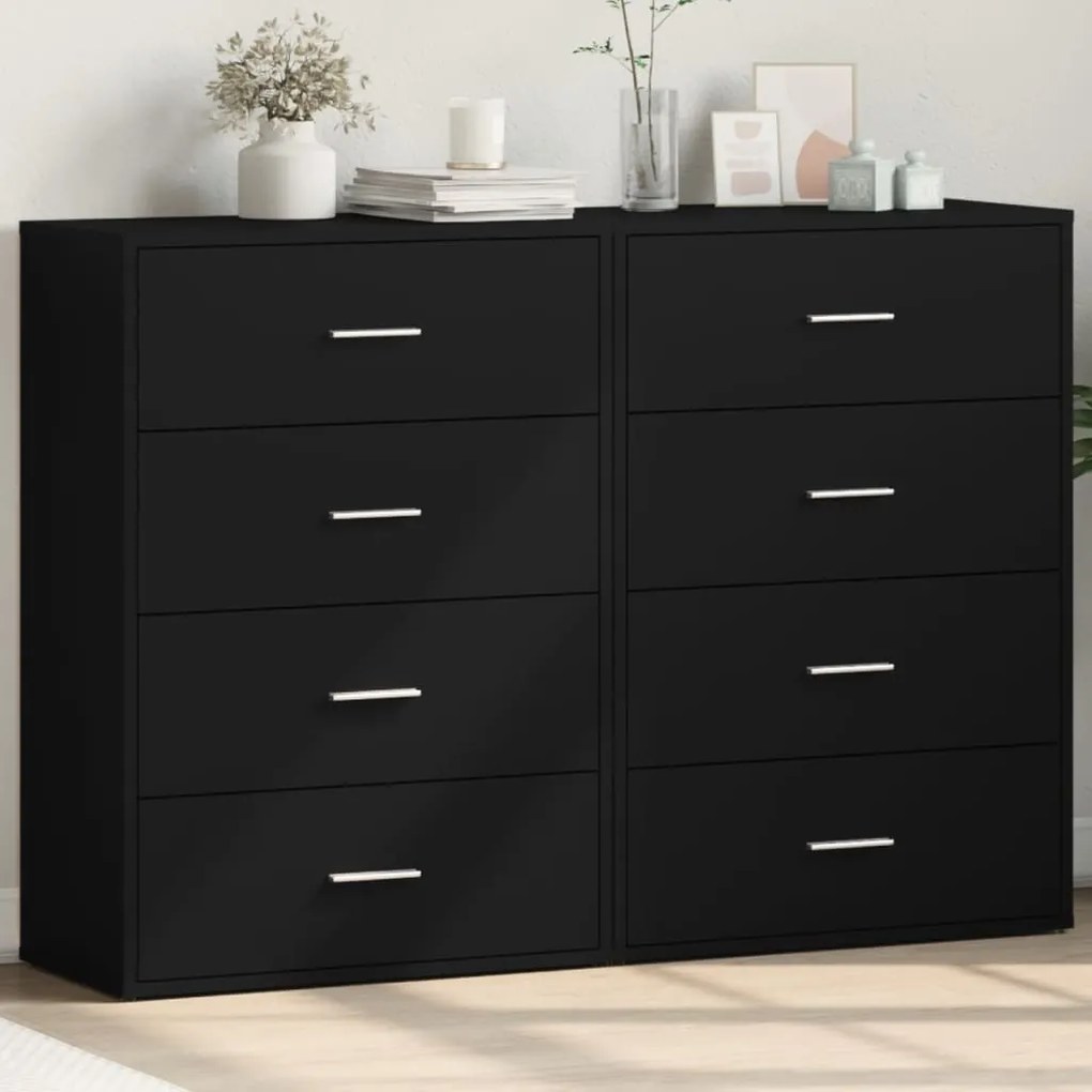 vidaXL Dulapuri, 2 buc., alb, 60x31x84 cm, lemn prelucrat