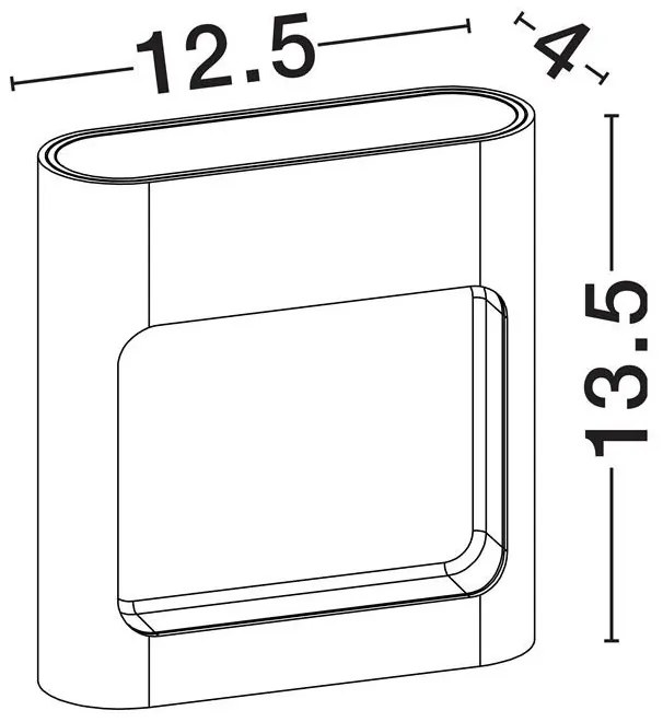 Aplica LED iluminat exterior modern IP54 TALL alb