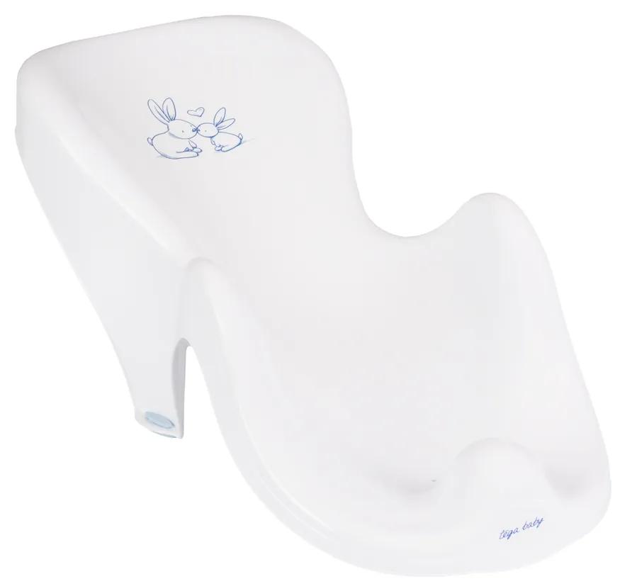 TEGA BABY Plastic scaun de baie Eco Iepurașul, alb