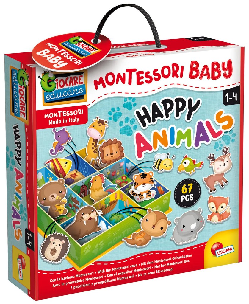 CUTIUTA MONTESSORI - ANIMALUTELE IN MEDIUL LOR - LISCIANI (L92772)