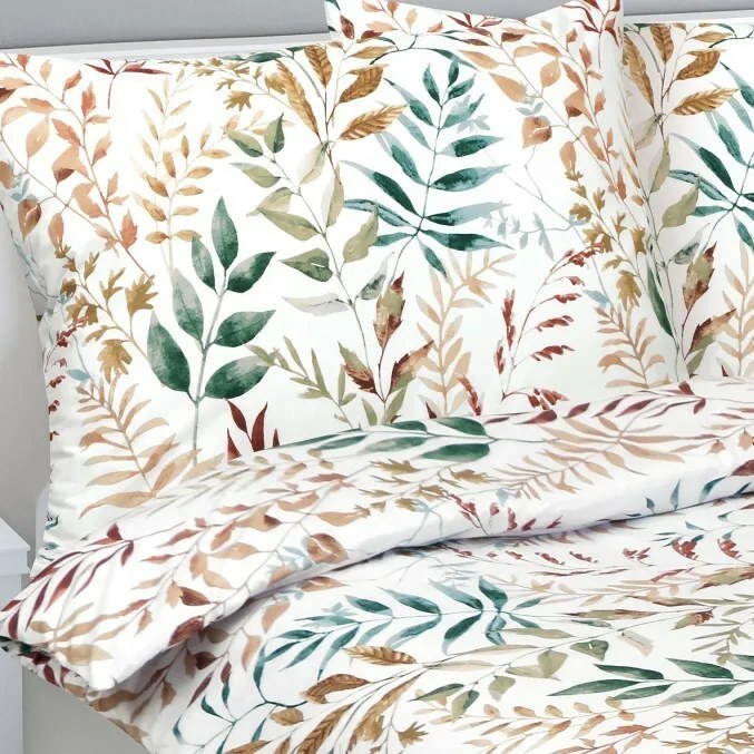 Lenjerie de pat din bumbac Bellatex Twig bej, 140 x 200 cm, 70 x 90 cm, 140 x 200 cm, 70 x 90 cm