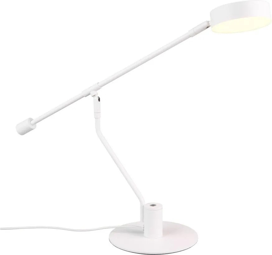 Veioză alb mat LED cu structură flexibilă (înălțime 64 cm) Manduro – Trio