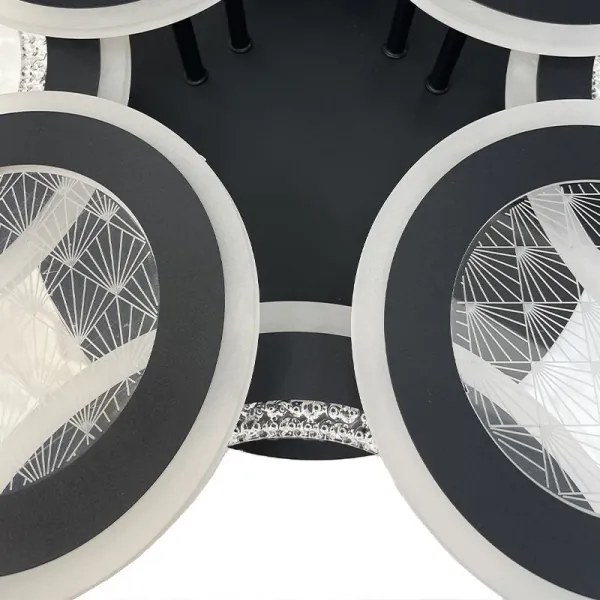 Lustră LED dimabilă aplicată LED/200W/230V 3000-6500K + telecomandă