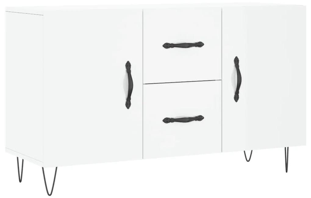 828166 vidaXL Servantă, alb extralucios, 100x36x60 cm, lemn compozit