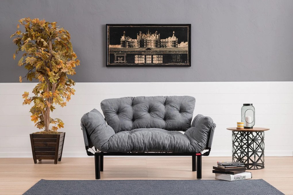 Canapea extensibila cu 2 Locuri Mocca, 155 x 85 x 73 cm