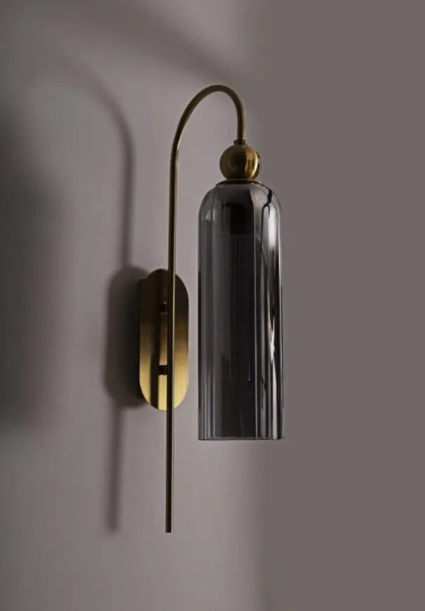 Aplica de perete design modern CAMPANILA, fumuriu