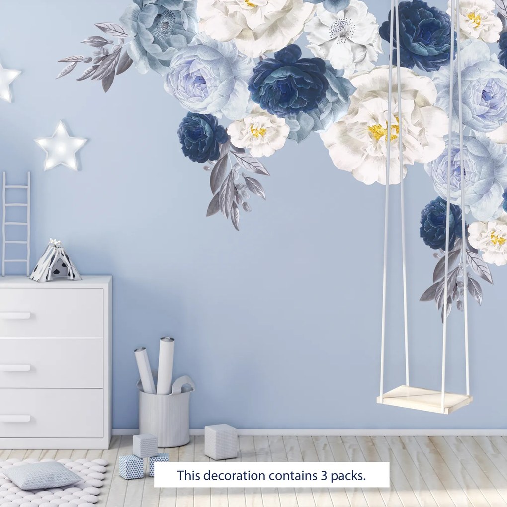 Sticker Elegant Oversized Peonies