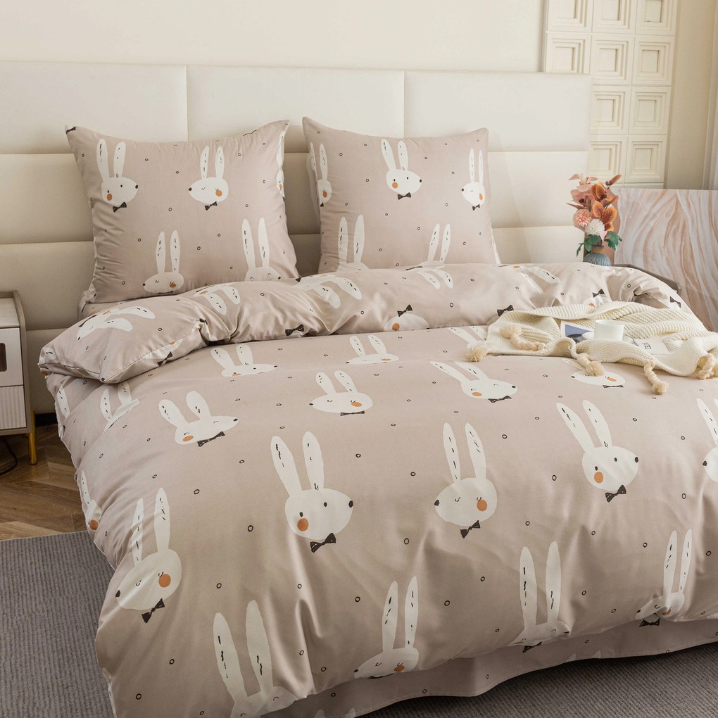 Lenjerie de pat din microfibra WHITE RABBIT, bej Dimensiune lenjerie de pat: 70 x 90 cm | 140 x 220 cm