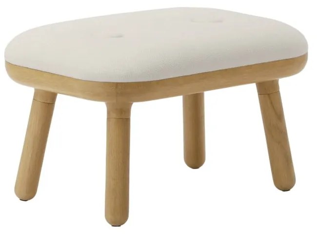 Scaun alb-în culoare naturală Paff Low – UMAGE