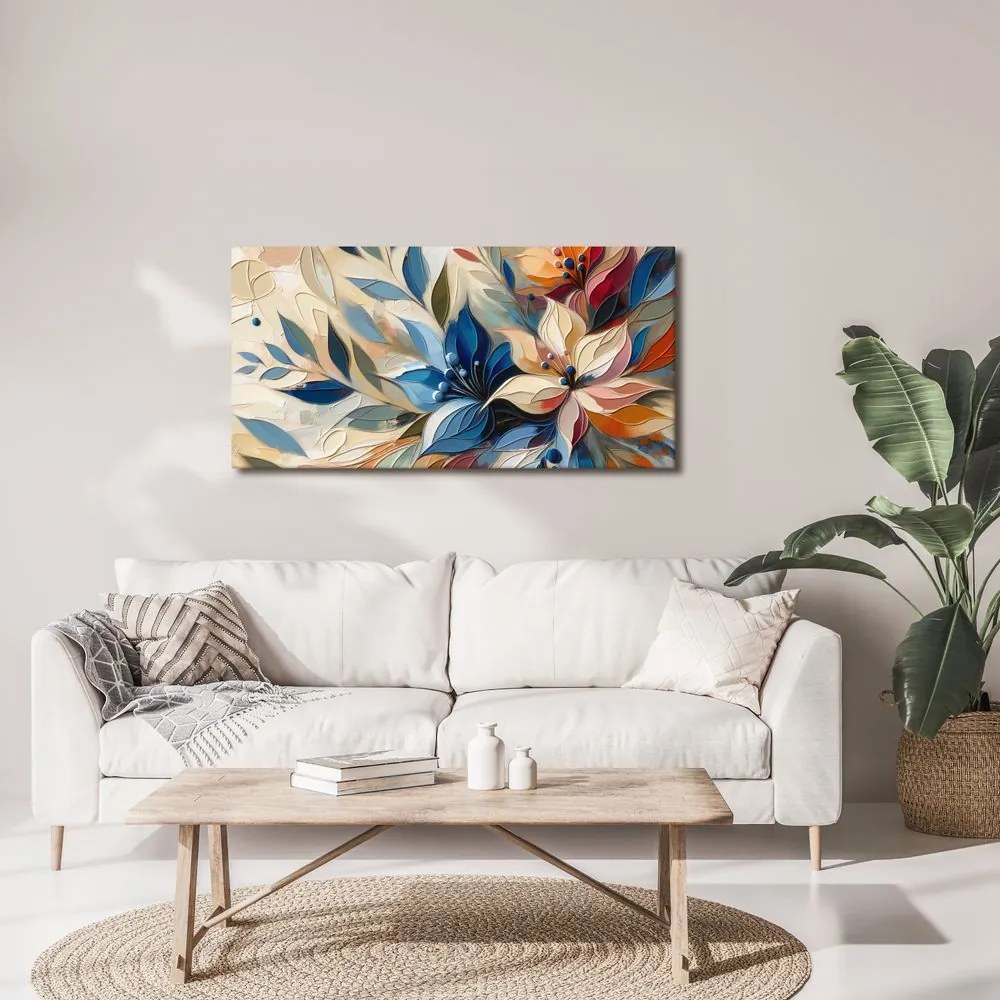 Tablou compoziție florală abstractă