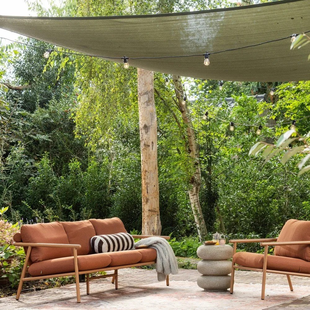 Măsuță de grădină rotundă cu aspect de piatră ø 40 cm Laurel – WOOOD