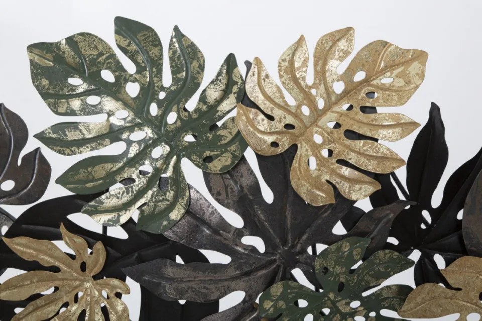 Panou decorativ multicolor din metal, 133x10x67 cm, Antique Leaf Mauro Ferretti