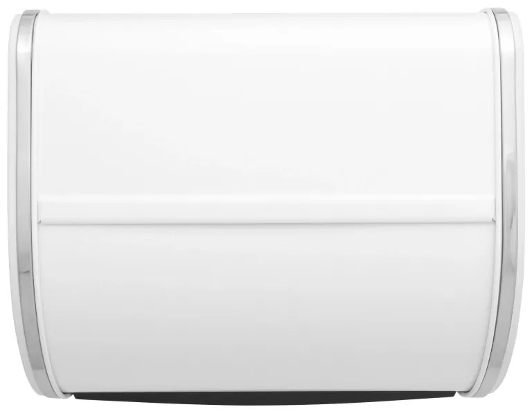 Cutie pentru paine Brabantia Roll Top 1003254, 11 l, 31.6x26.5 cm, Structura speciala, Alb/Inox