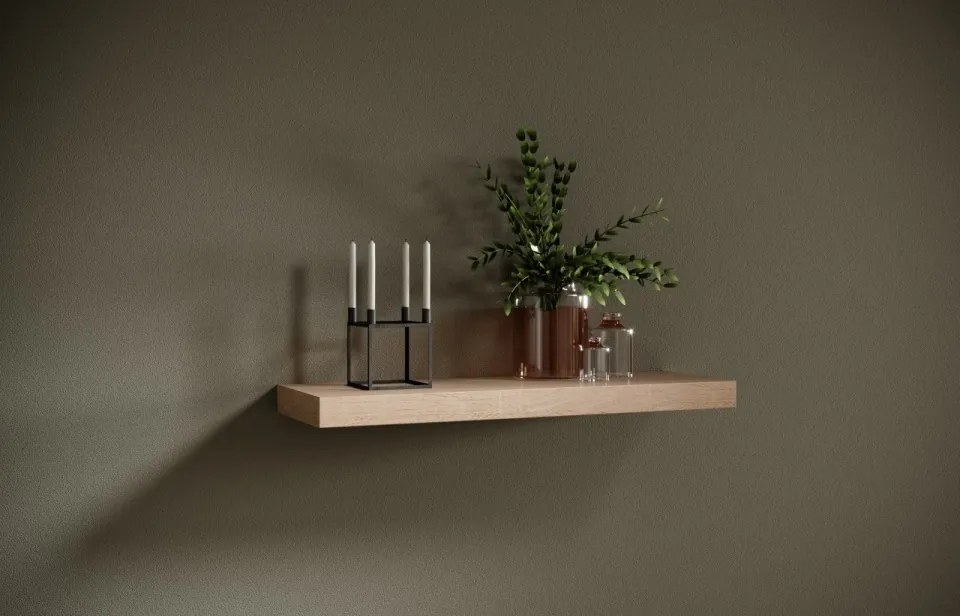 Raft suspendat ANDREA, ADRK Furniture (Lungime: 120 cm, Culoare: Artisan)