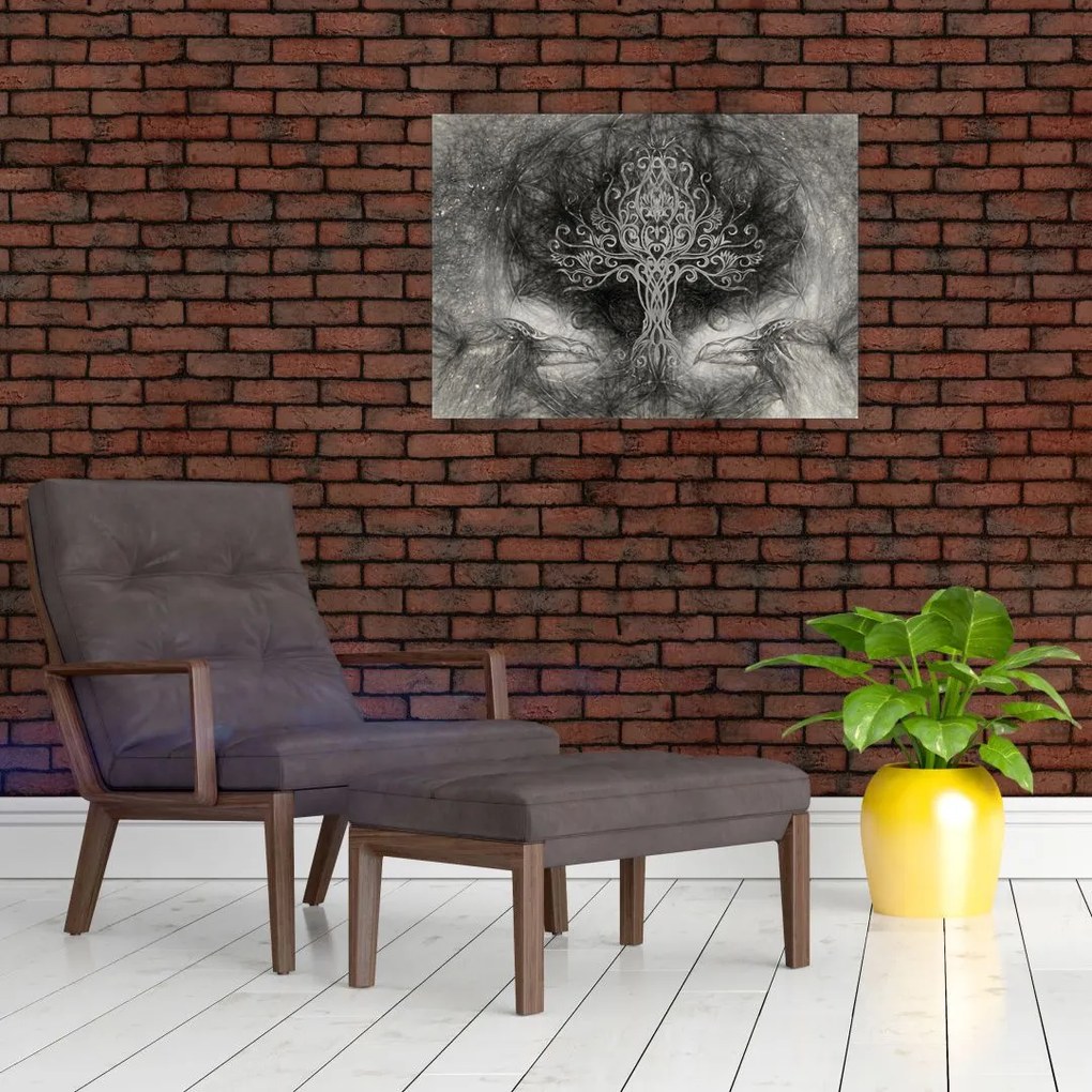 Tablou pe sticlă - Copacul vieții (70x50 cm)