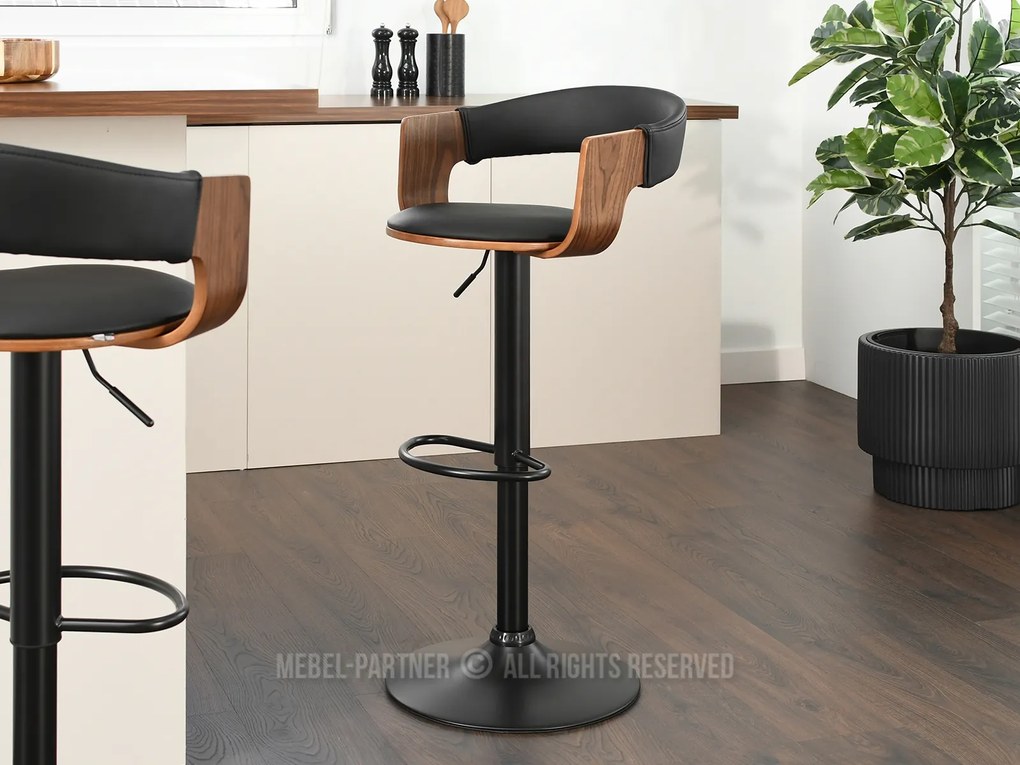 Scaun Hoch (nuc închis + negru). 1110588
