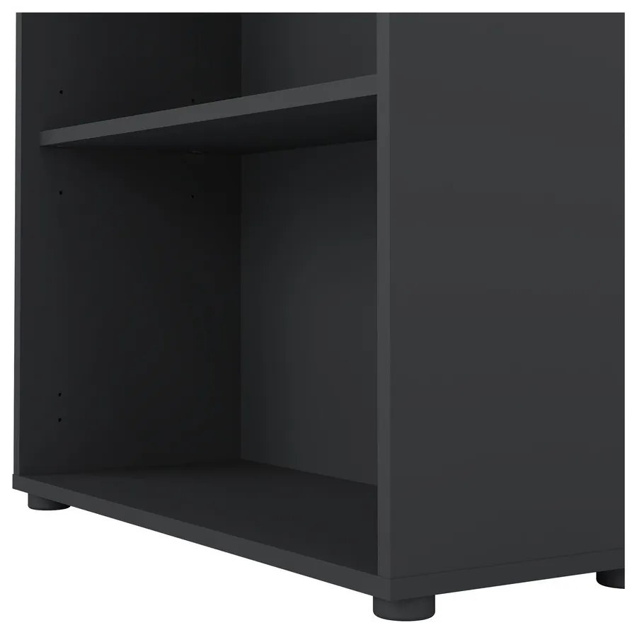 Bibliotecă gri antracit 80x124 cm Sign – Tvilum