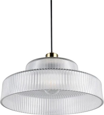 Lustră cu abajur din sticlă ø 35 cm Abella – Reality