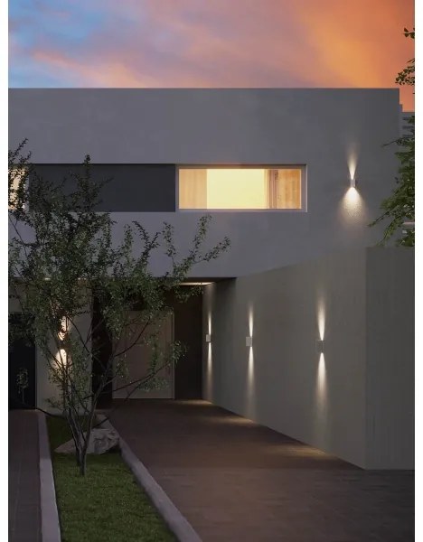 Aplică LED de exterior Redo 90635 SONNY 2xLED/5W/230V 2200/3000/4000K alb