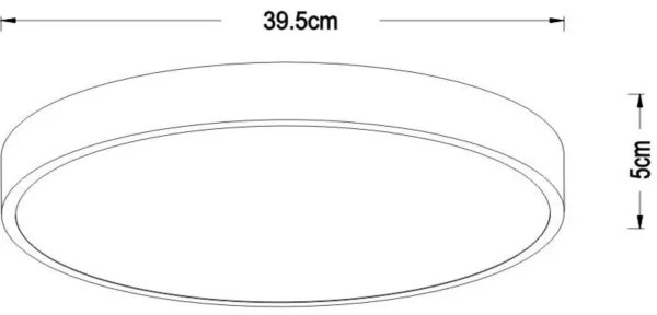 Plafonieră LED dimabilă Lucide 79185/40/02 UNAR LED/24W/230V d. 39,5 cm auriu