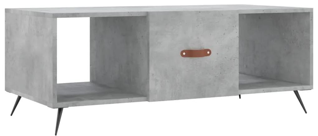 829272 vidaXL Măsuță de cafea, gri beton, 102x50x40 cm, lemn prelucrat