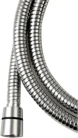 Furtun de duș argintiu lucios din oțel inoxidabil Lux – Sapho