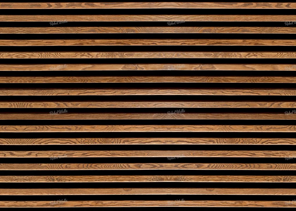 Fototapet, Rib Wood Horizontal, Rebel Walls