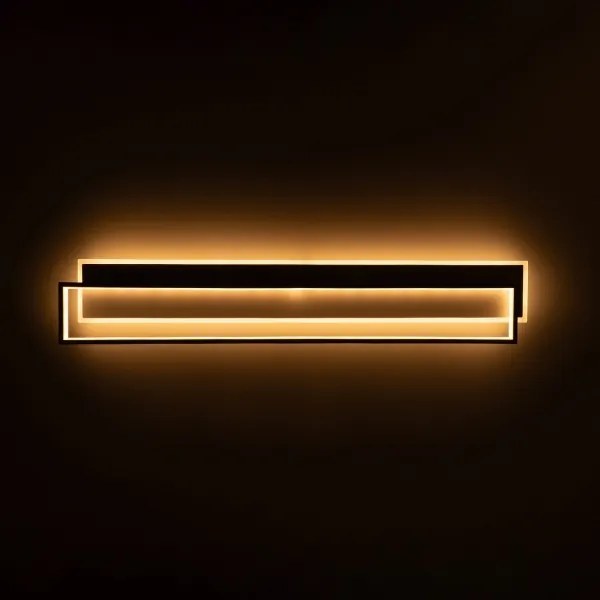 Brilagi - Plafonieră LED dimabilă OUTLINE LED/90W/230V 18x100 cm alb/negru +telecomandă