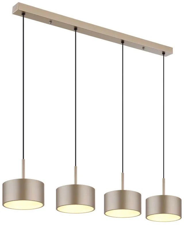 Lustra cu 4 Pendule LED sampanie negru RAYMOND