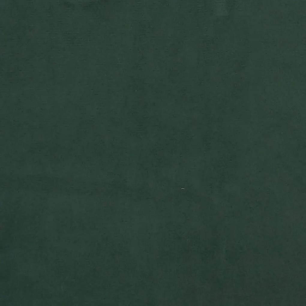 Cadru de pat box spring, verde inchis, 120x200 cm, catifea Verde inchis, 35 cm, 120 x 200 cm