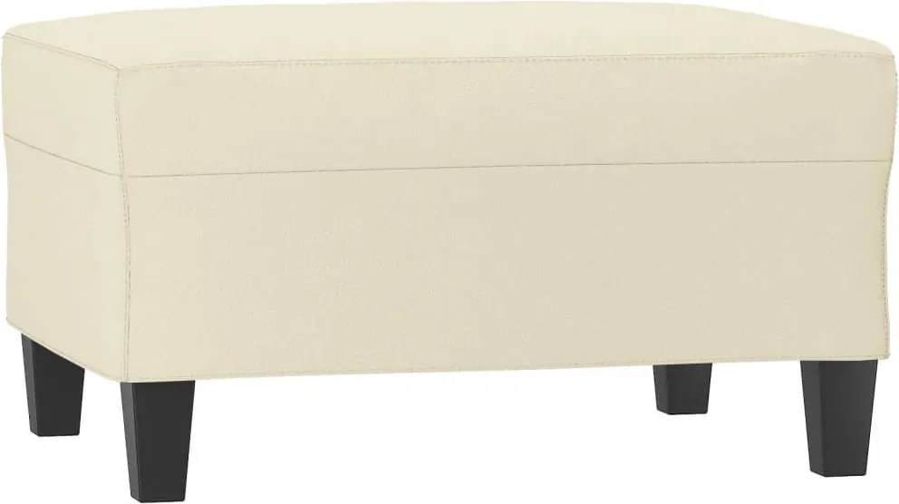 vidaXL Taburet, crem, 70x55x41 cm, piele ecologică