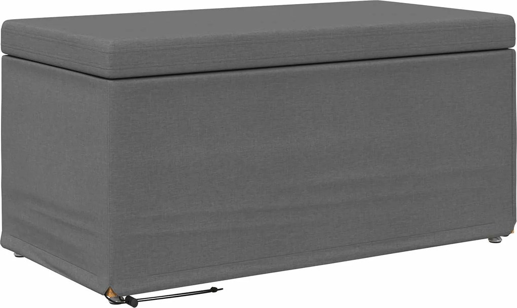 vidaXL Taburet Gri închis 81 x 41 x 40 cm Stofă și lemn prelucrat