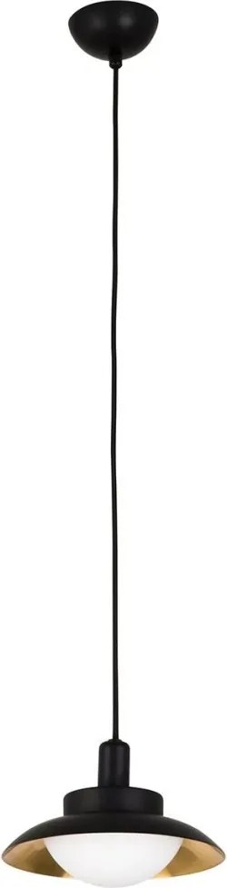 Pendul modern SIDE negru/cupru 62139