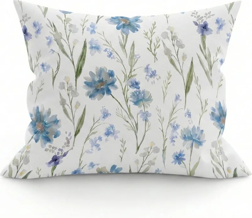 Husa din bumbac pentru perna BLUVERIS 40x45 cm, alb