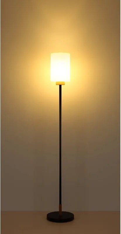 Lampadar/ Lampa de podea metal si lemn ROWENA