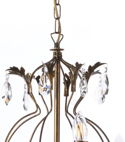 Lustră pe lanț ONLI TERESA 8xE14/6W/230V bronz