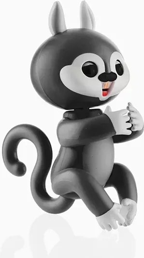 Zaparkorun Veveriță interactivă cu mișcare și sunet - negru