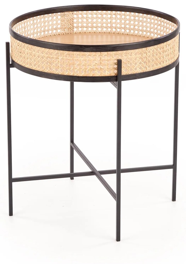 Masuta de cafea Rattan Natural, LANIPA 50x55 cm